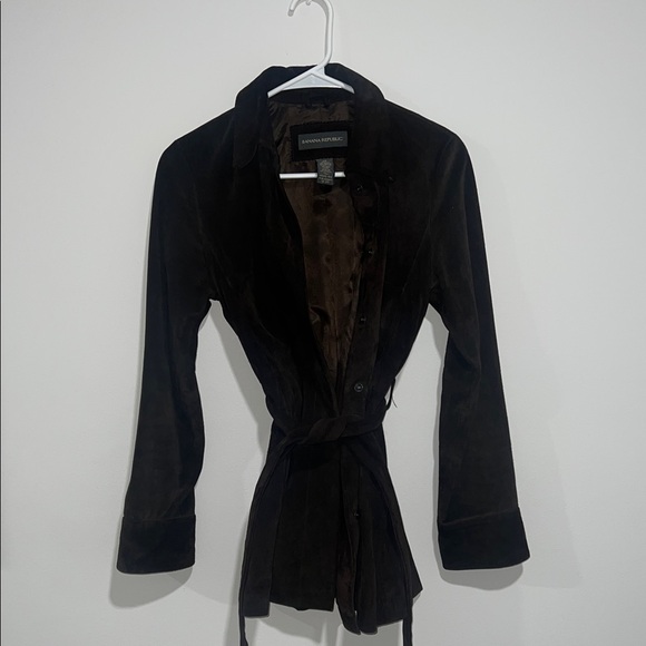 Vintage Banana Republic Brown Suede Women's Jacket